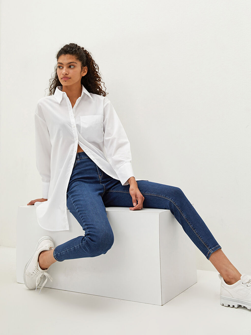 LCW Jeans Hoch taillierte Jupiter Super-Skinny-Fit Jeans für Damen -W16843Z8-309