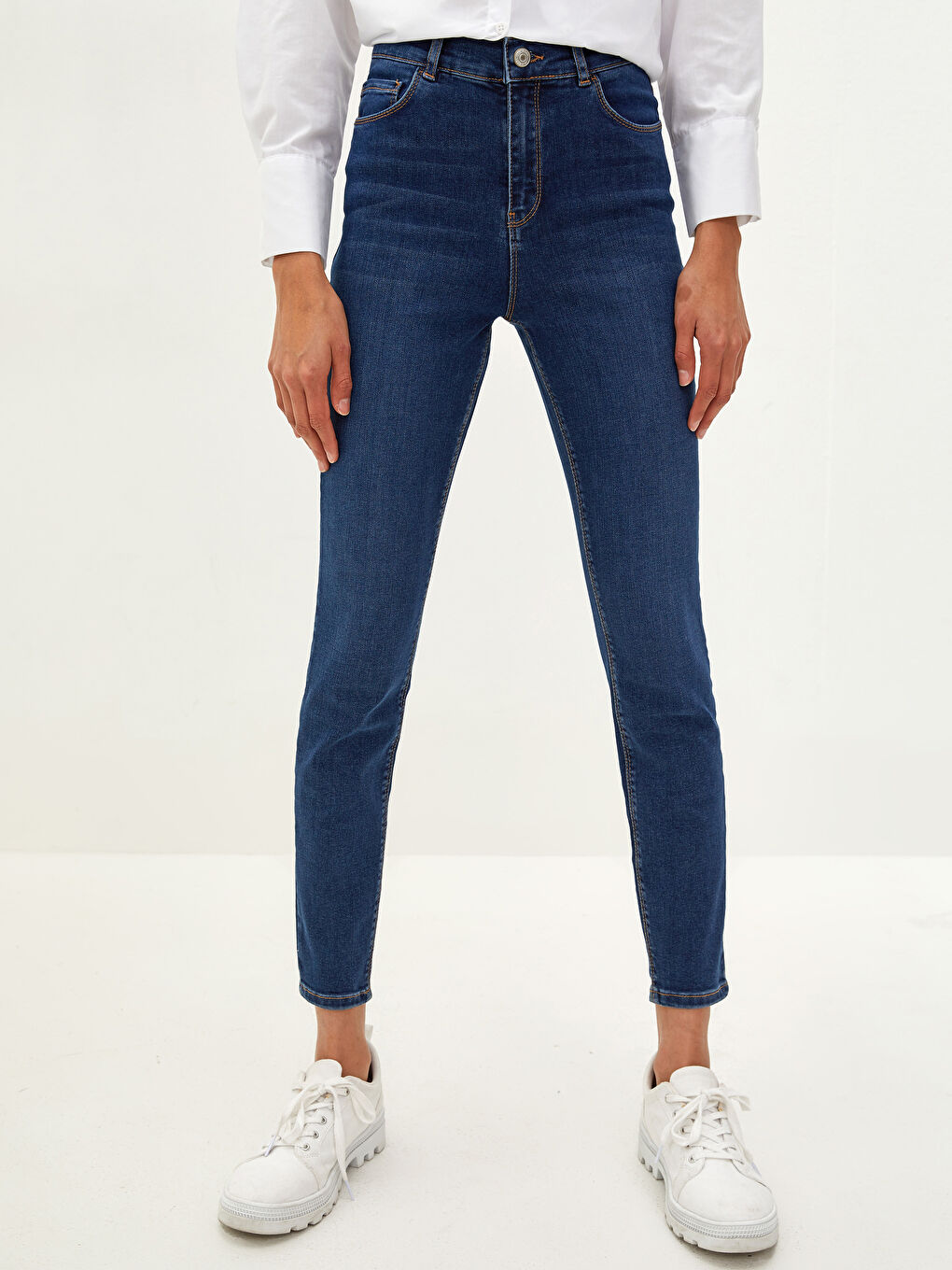 LCW Jeans Hoch taillierte Jupiter Super-Skinny-Fit Jeans für Damen -W16843Z8-309
