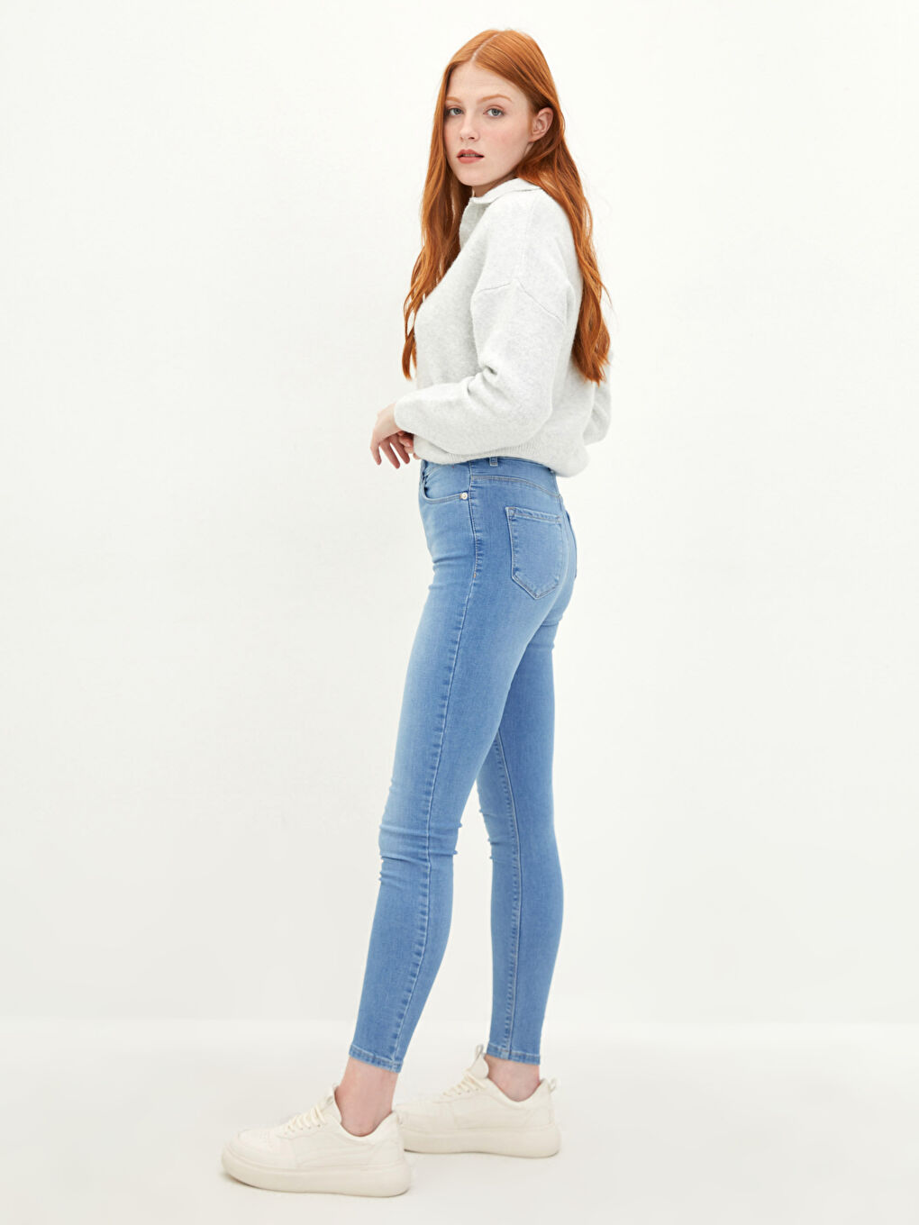 جينز عالي الخصر جوبيتر نحيف للغاية للسيدات-1