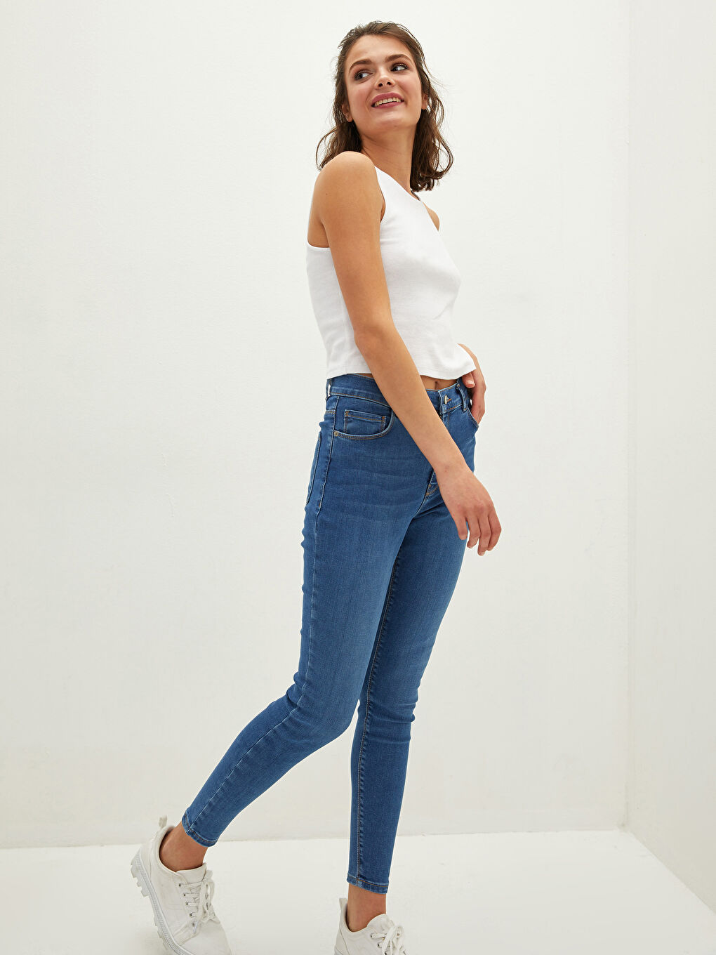 High Waisted Jupiter Super Skinny Fit Women's Jeans-2
