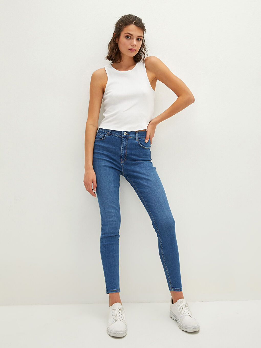 High Waisted Jupiter Super Skinny Fit Women's Jeans-1
