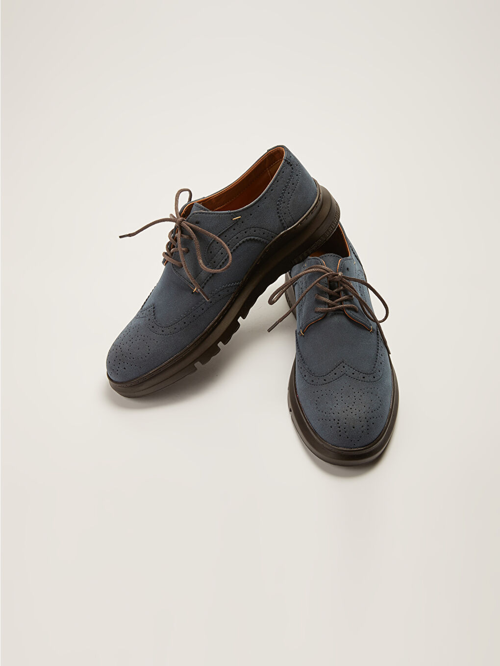 Pantofi Clasici pentru Bărbați cu Șireturi și Cusături Decorative-3