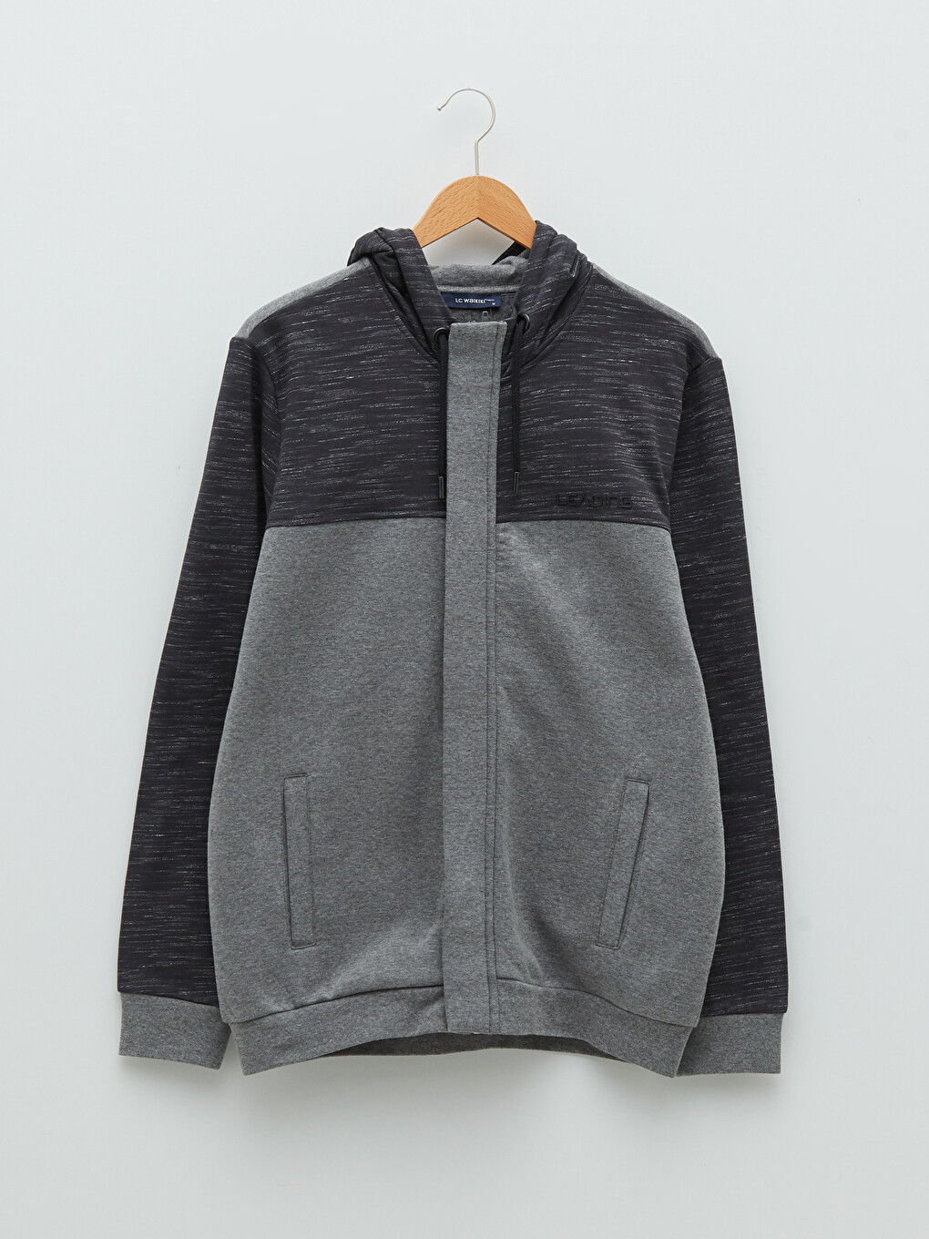 Sweatshirt À Capuche Zippé À Manches Longues Pour Hommes-5