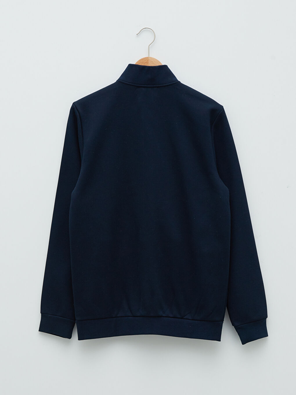 Comfortable Fit Stand Up Collar Long Sleeve Men's Sports Cardigan-6