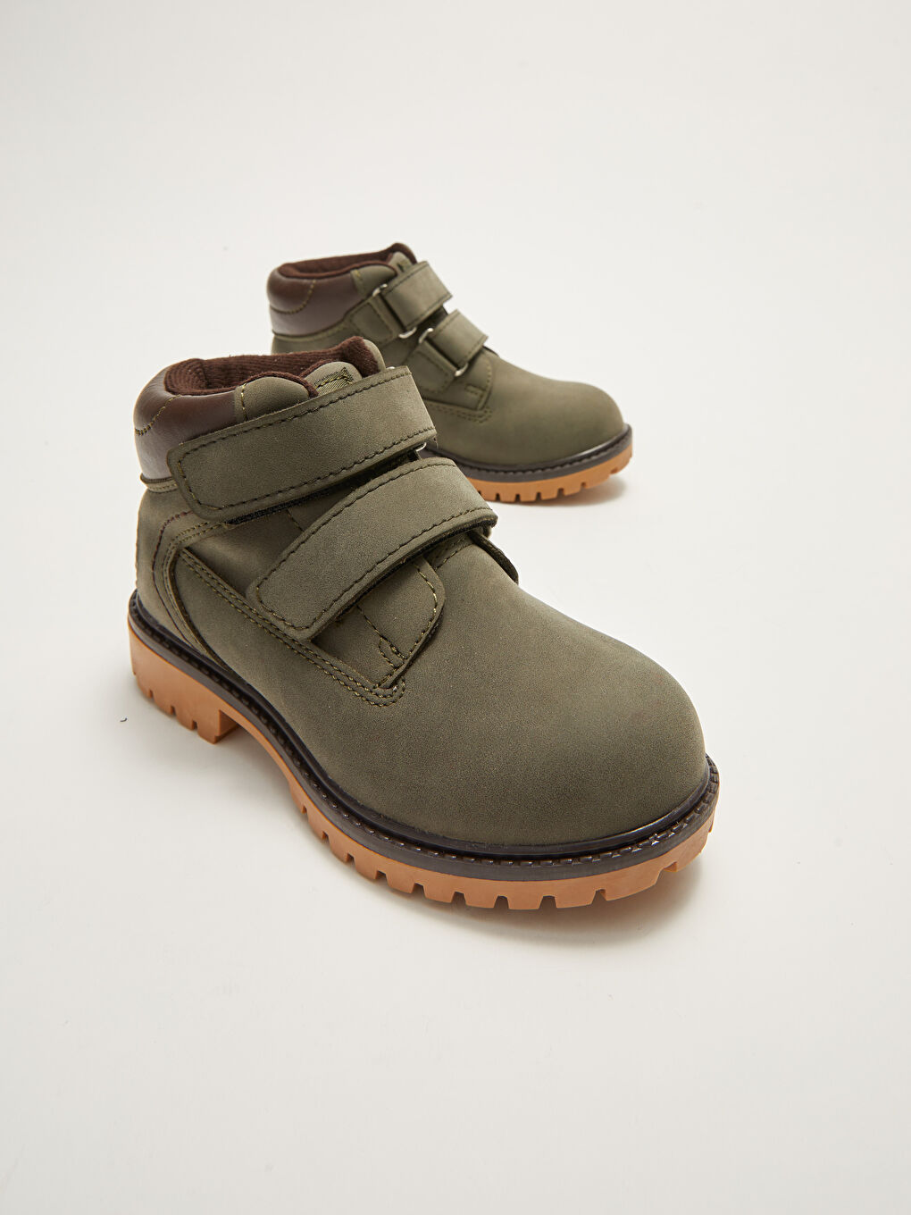 Leather Look Boys' Velcro Boots-2