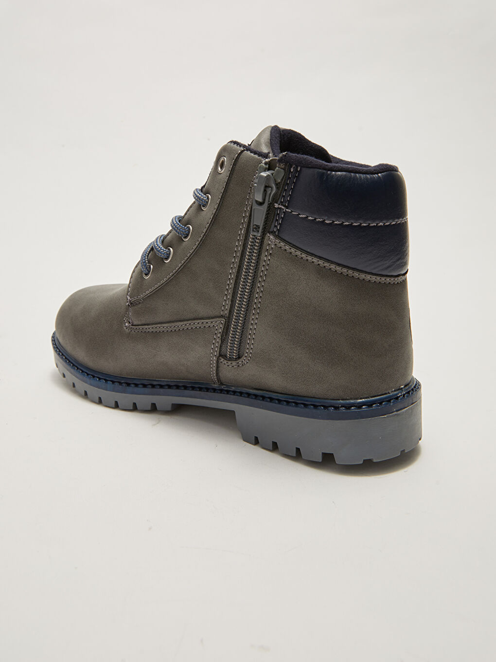 ұлдарға арналған жасанды былғары бау және сырмалы ілмек етік-4