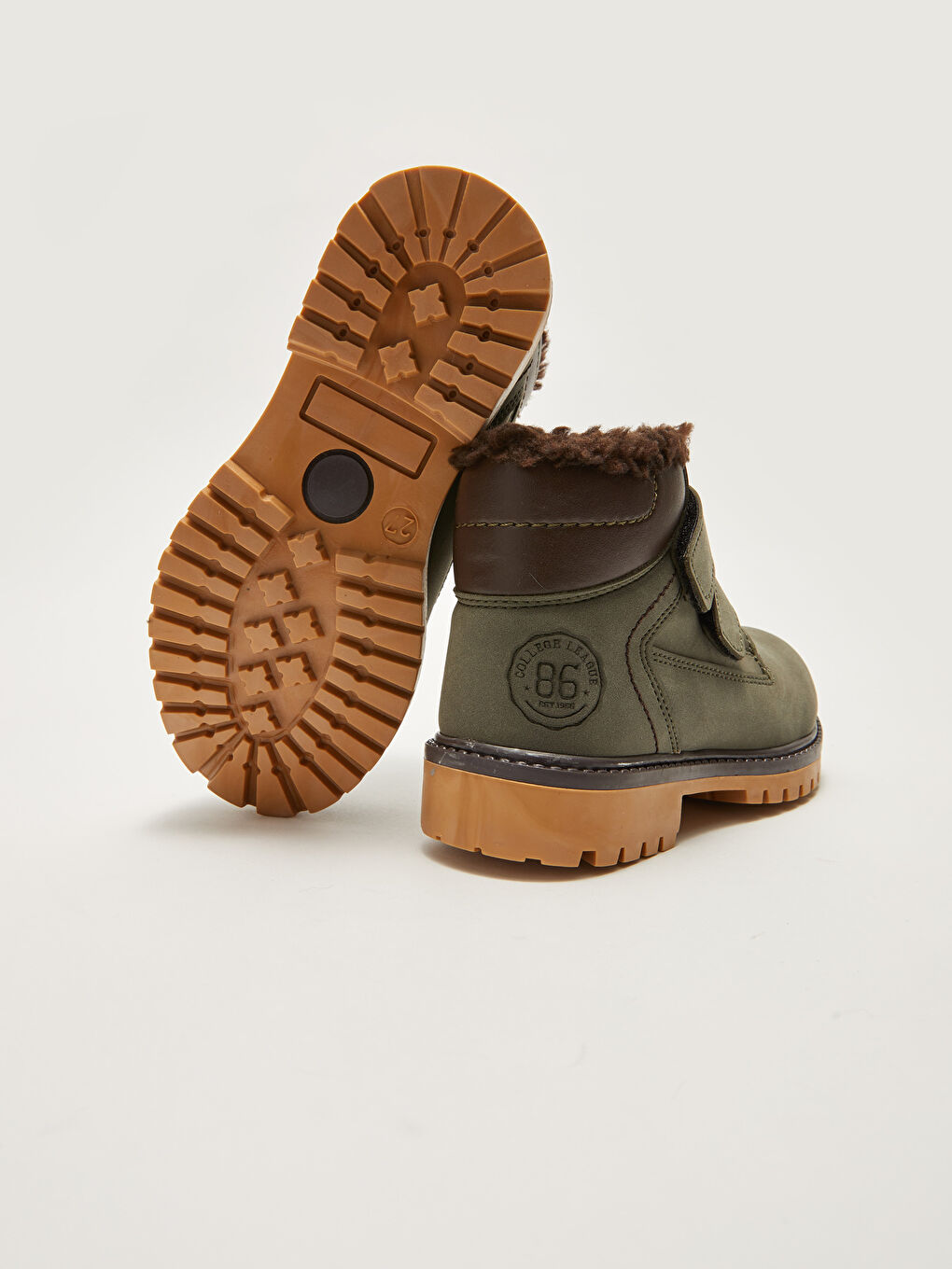 ұлдарға арналған жасанды былғары жапсырмалы етік-5