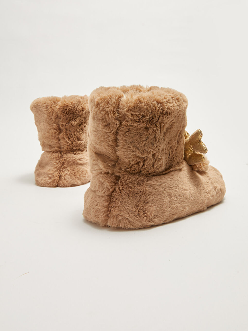 LCW STEPS 3D-Applikation Plüsch Hausschuhe-Stiefel für Damen -W16958Z8-RSG