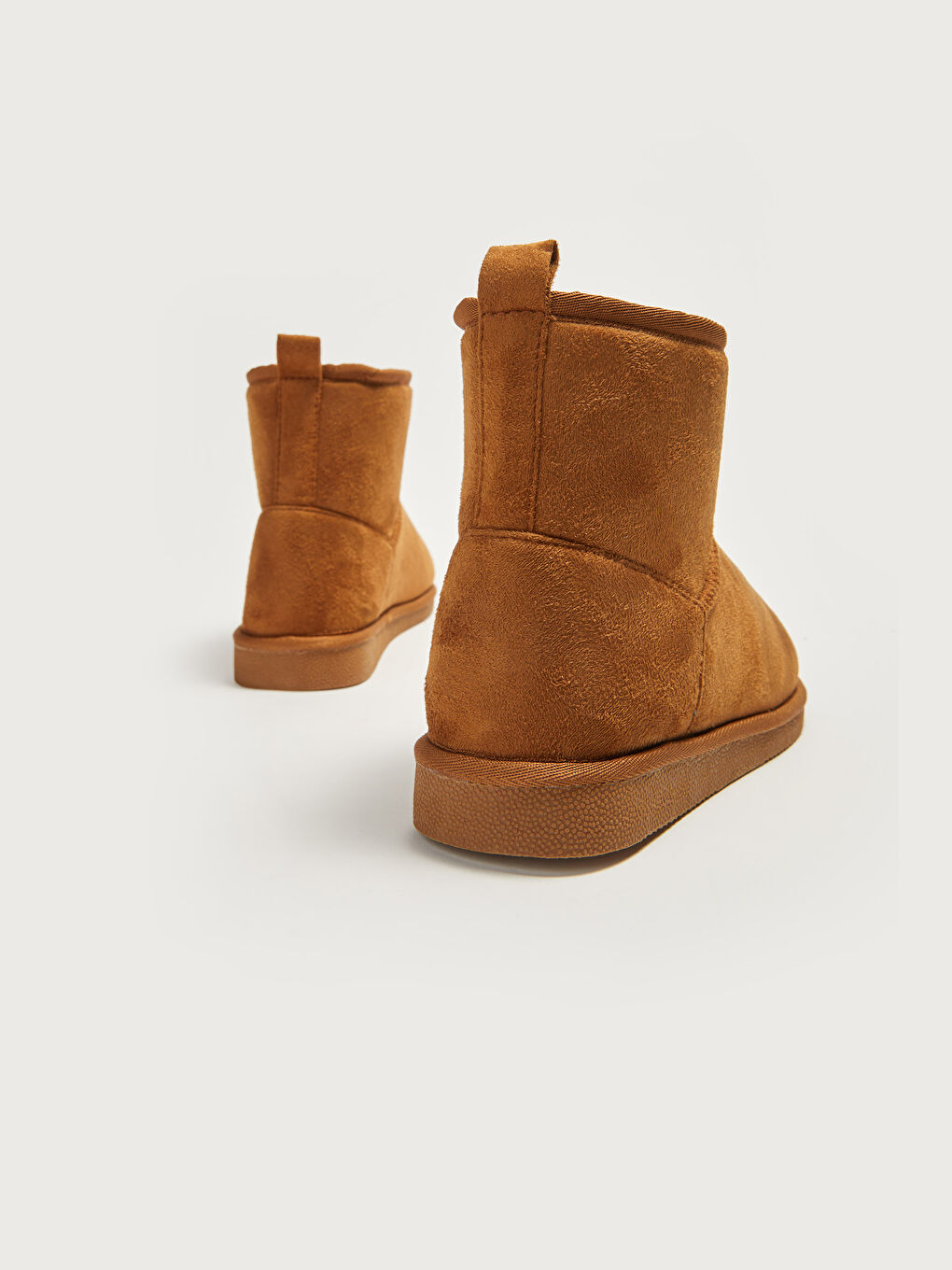 Suede Look Ankle-Length Women's Boots-3
