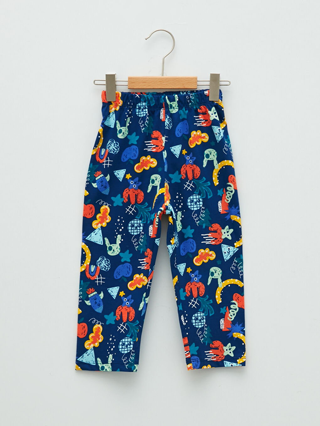 Shirt Collar Long Sleeve Printed Cotton Baby Boy Pajamas Set-2