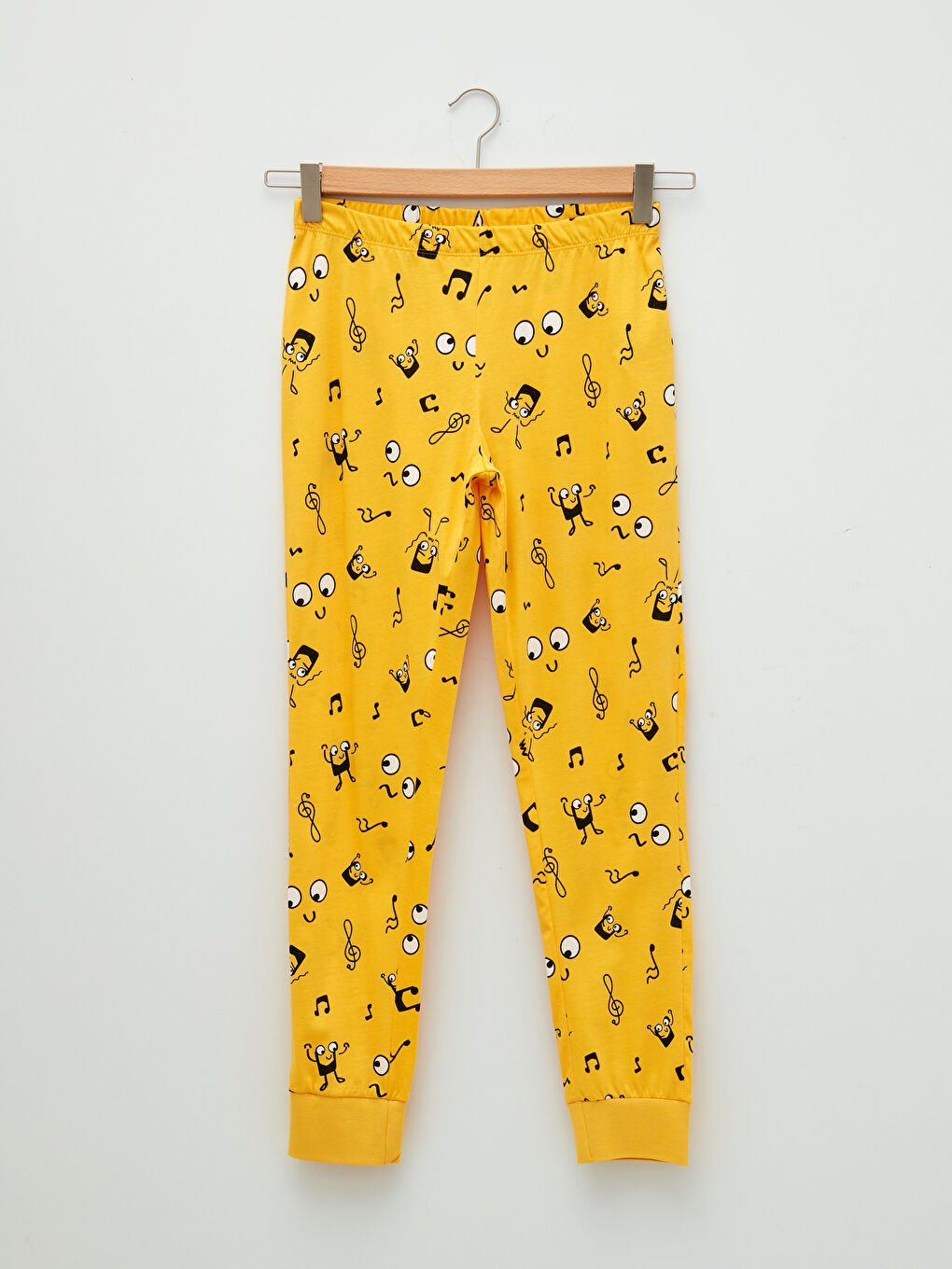 Crew Neck Printed Long Sleeve Cotton Women's Pajama Set-7