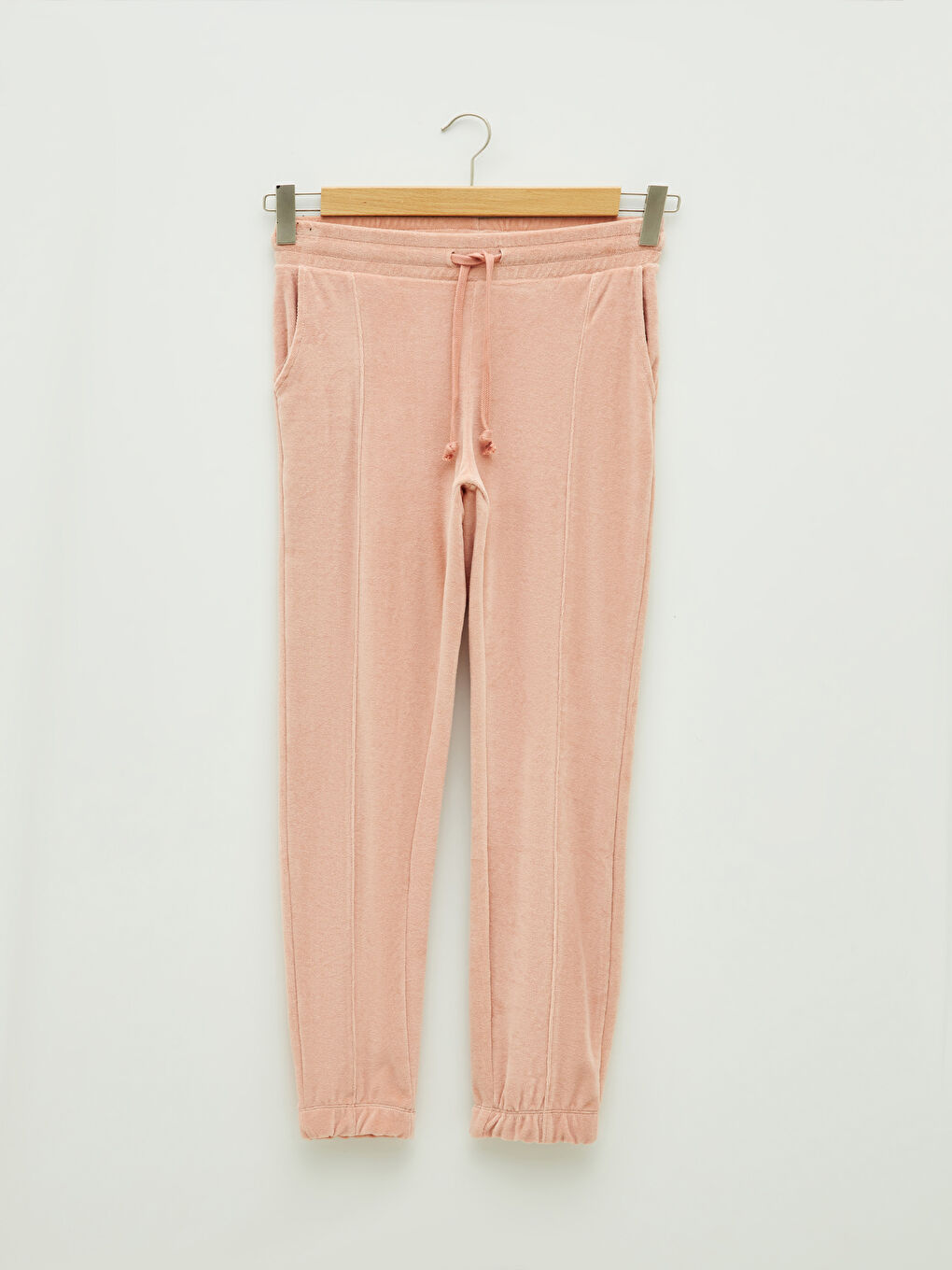 Спортивні штани для жінок з еластичною талією, прості-5