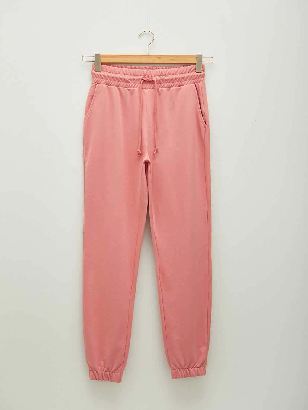 Женские спортивные штаны с эластичной резинкой на талии и карманами-4