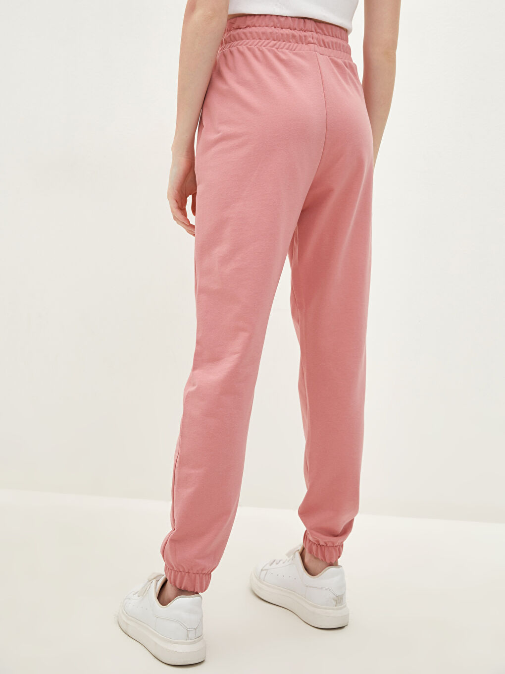 Женские спортивные штаны с эластичной резинкой на талии и карманами-2