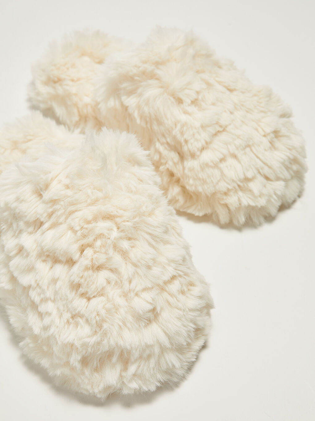 Chaussons d'Intérieur pour Femmes en Peluche à Bout Fermé-2