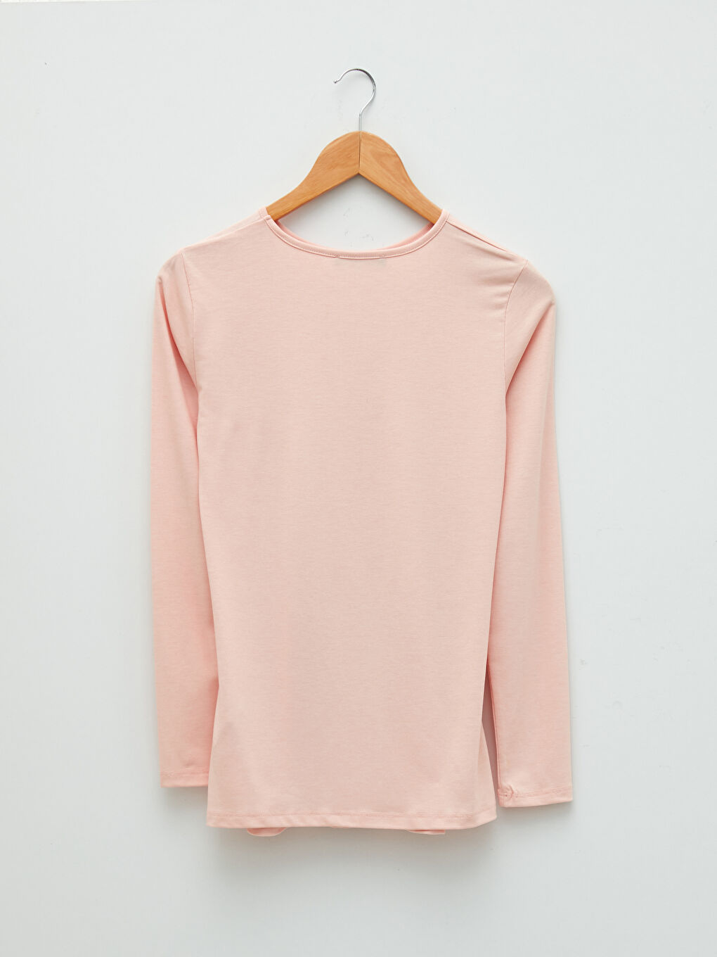 Футболка для беременных с круглым вырезом, принтом и длинными рукавами-6