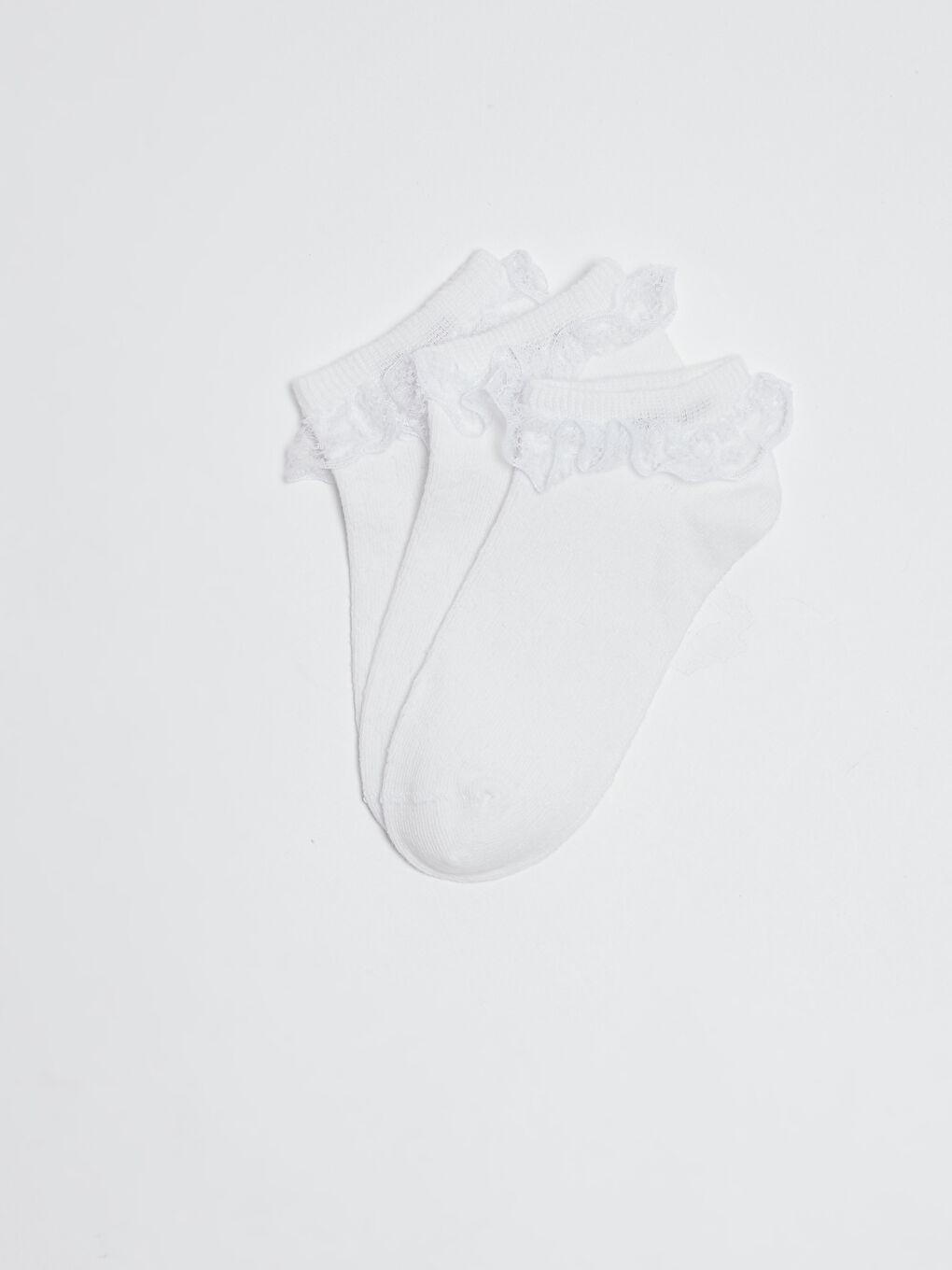 Базовые короткие носки для девочек, комплект из 3-х штук