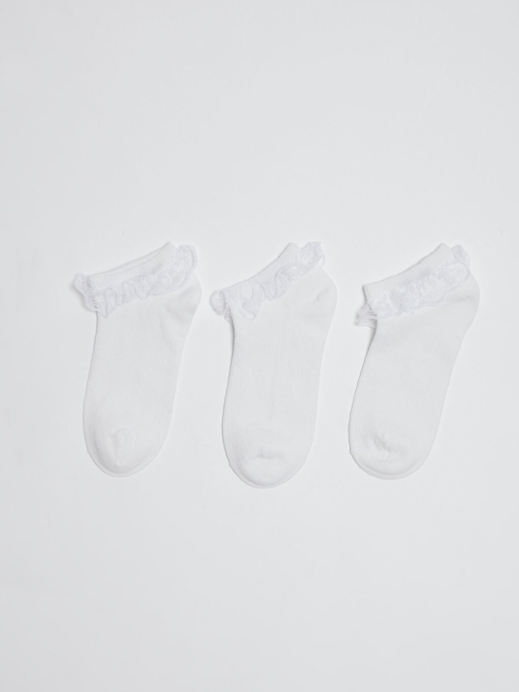 Базовые короткие носки для девочек, комплект из 3-х штук-1