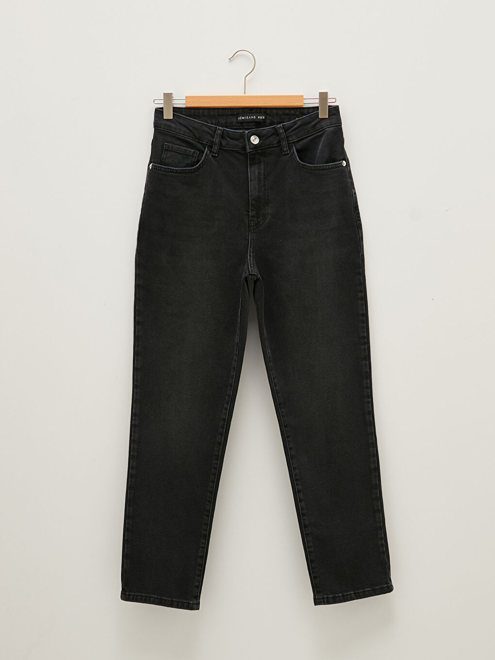 LCW Jeans Hoch taillierte gerade geschnittene taschenverzierte Damen Rodeo Denim-Hose -W17290Z8-327