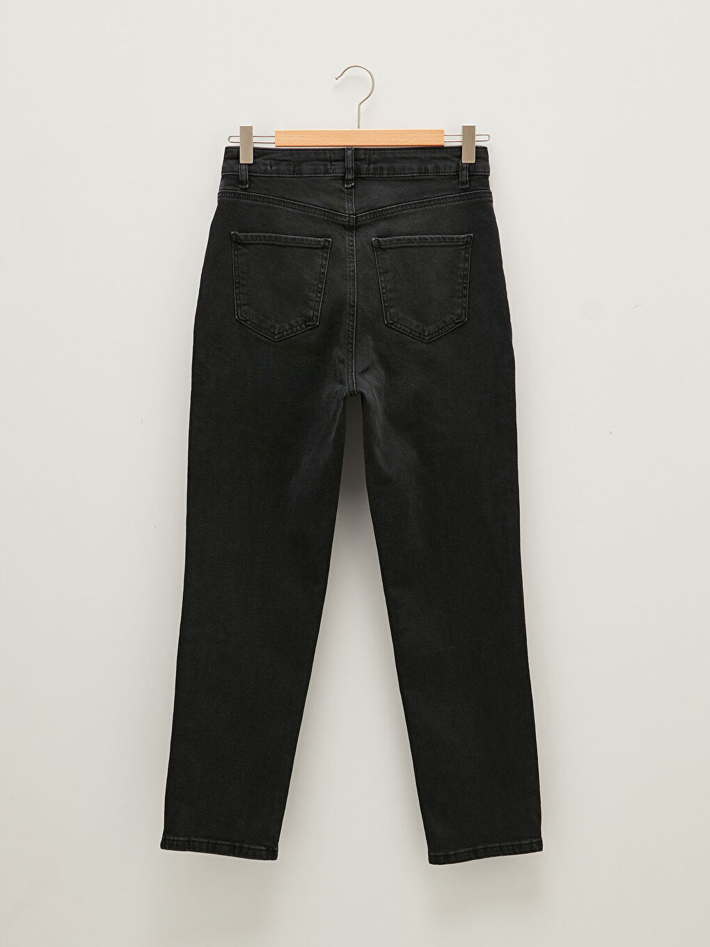 LCW Jeans Hoch taillierte gerade geschnittene taschenverzierte Damen Rodeo Denim-Hose -W17290Z8-327