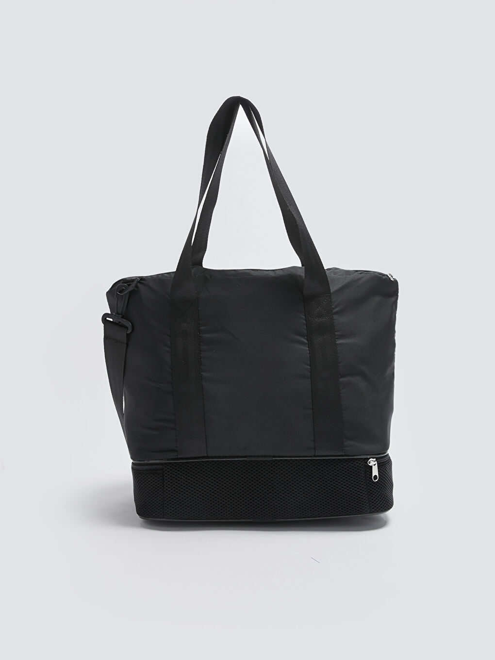 Siyah Paraşüt Kumaş Kadın Aktif Spor Çanta-4