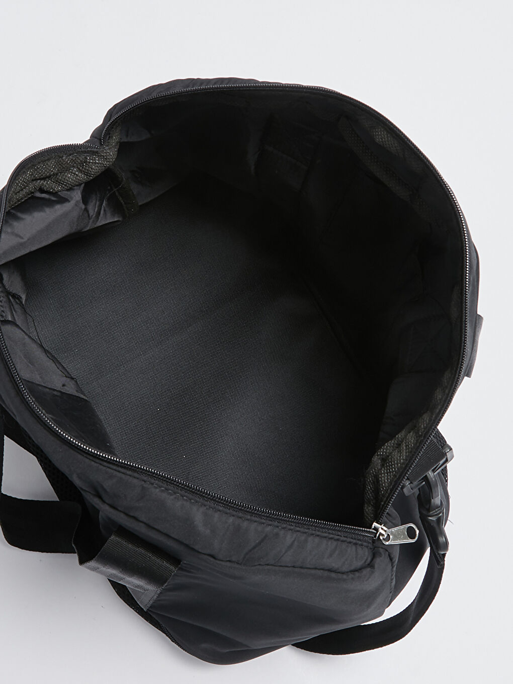 Siyah Paraşüt Kumaş Kadın Aktif Spor Çanta-5