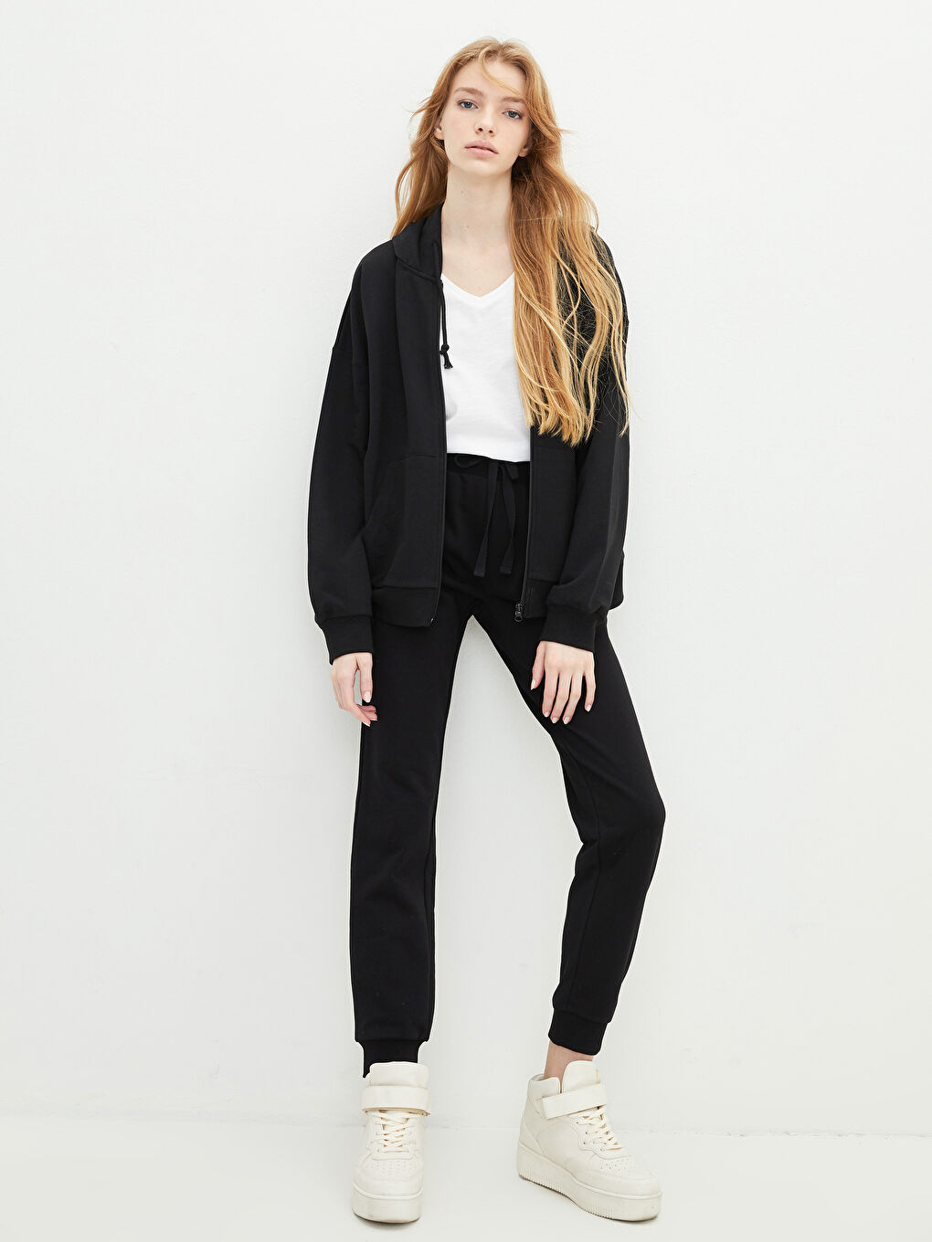 LCW Vision Elastic Waist Regular Pocket Detailed Women's Sweatpants -W17316Z8-CVL