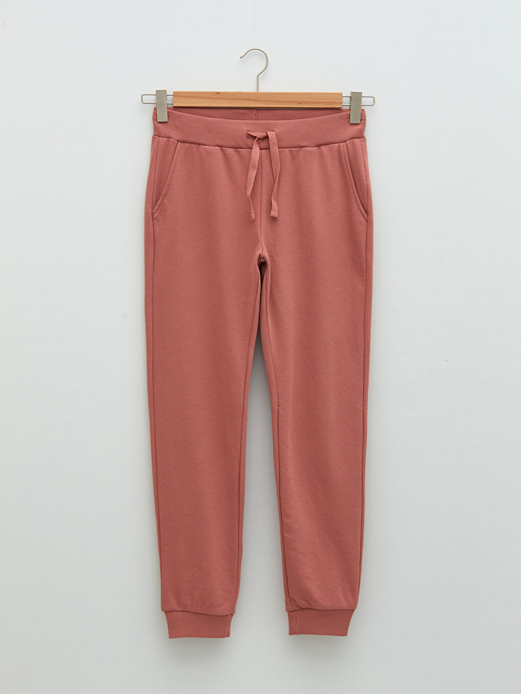 Elastic Waist Regular Pocket Detailed Women's Sweatpants-5