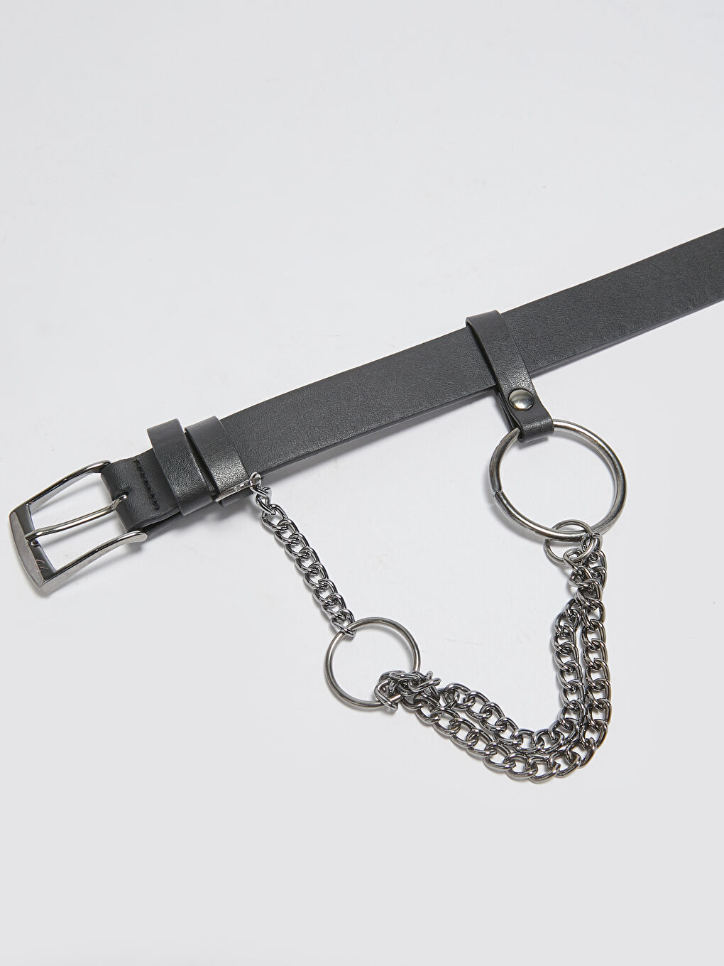 LCW ACCESSORIES Leather-Look Chain Detailed Women's Belt -W17336Z8-HUC
