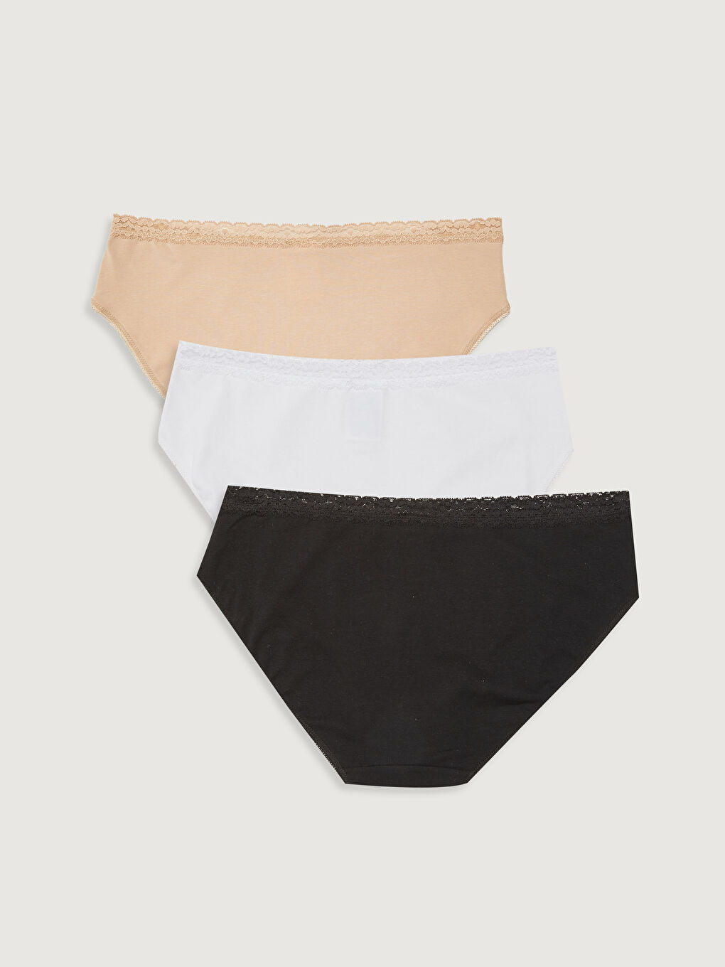Lace Detail Bikini Knickers 3-Pack-1