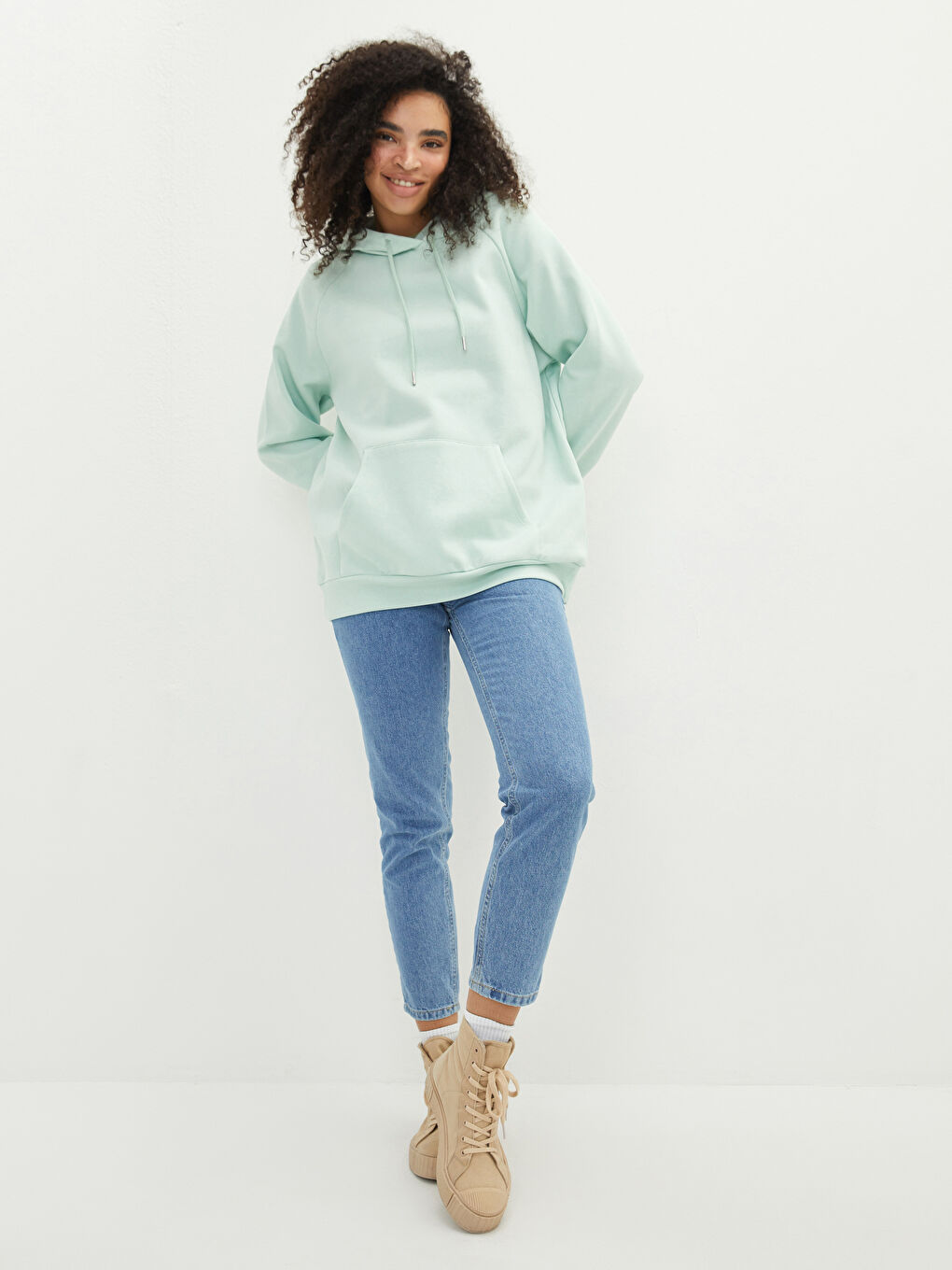 LCW Vision Women's Thick Hoodie -W17347Z8-FYU