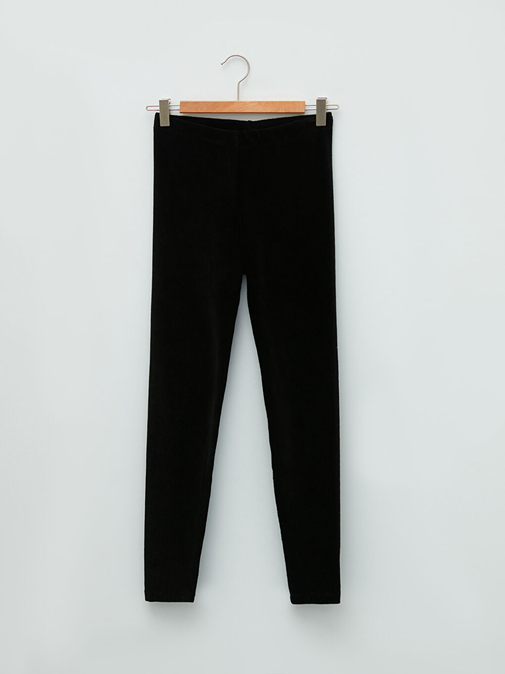 LCW Vision Elastische Taille Schlichte Samt Frauen Leggings -W17374Z8-CVL