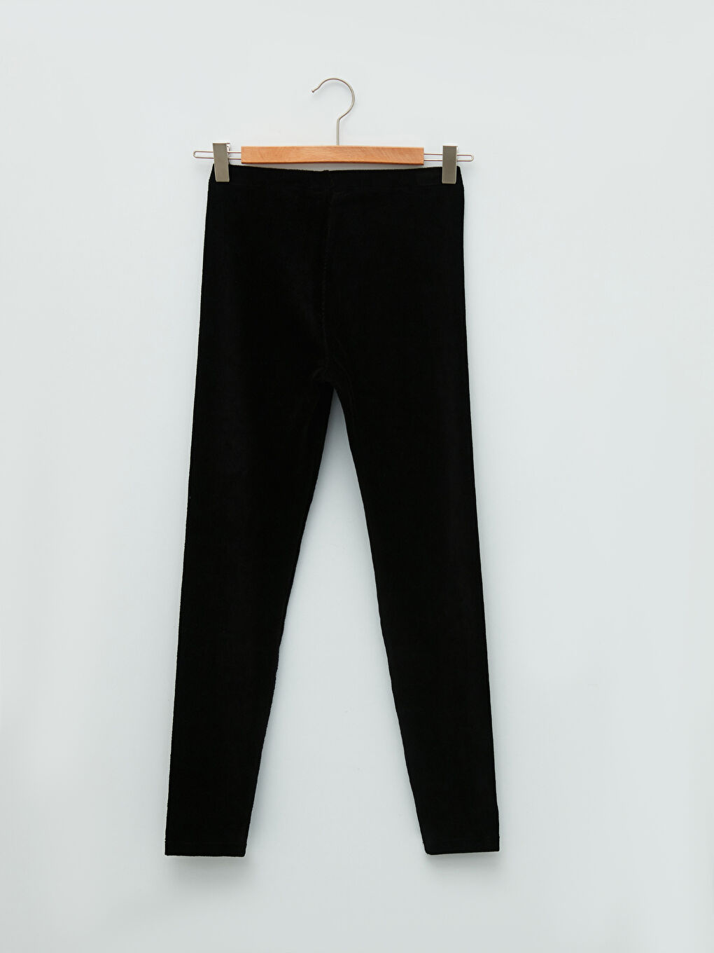 LCW Vision Elastische Taille Schlichte Samt Frauen Leggings -W17374Z8-CVL