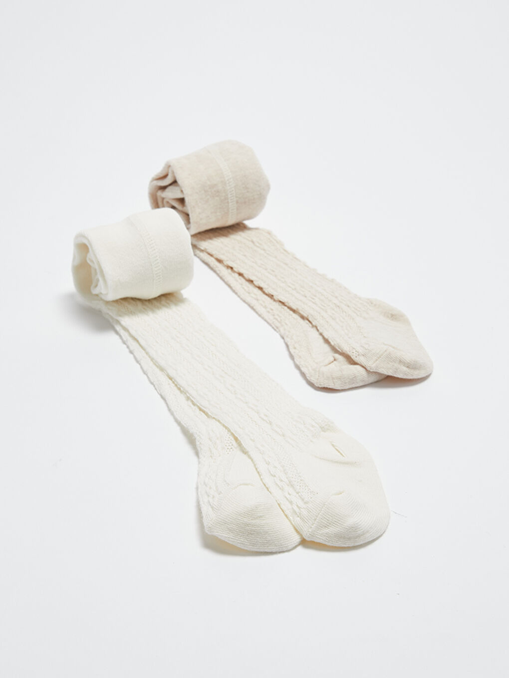 LCW baby Selbstgemusterte Strumpfhosen für Baby Mädchen, 2er-Pack -W17405Z1-FDL