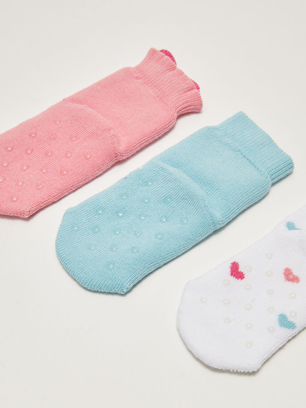 Узорчатые носки-полотенца для малышек девочек до щиколотки, комплект из 3-х штук-3