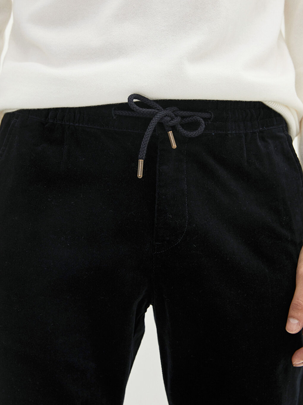 بنطلون قطيفة رفيع تخين للرجال-4