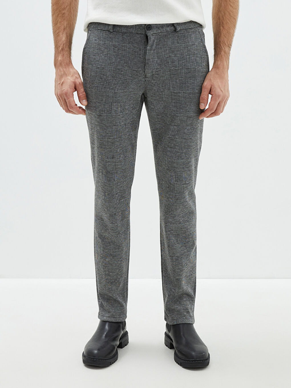 Gri Slim Fit Erkek Pantolon-3