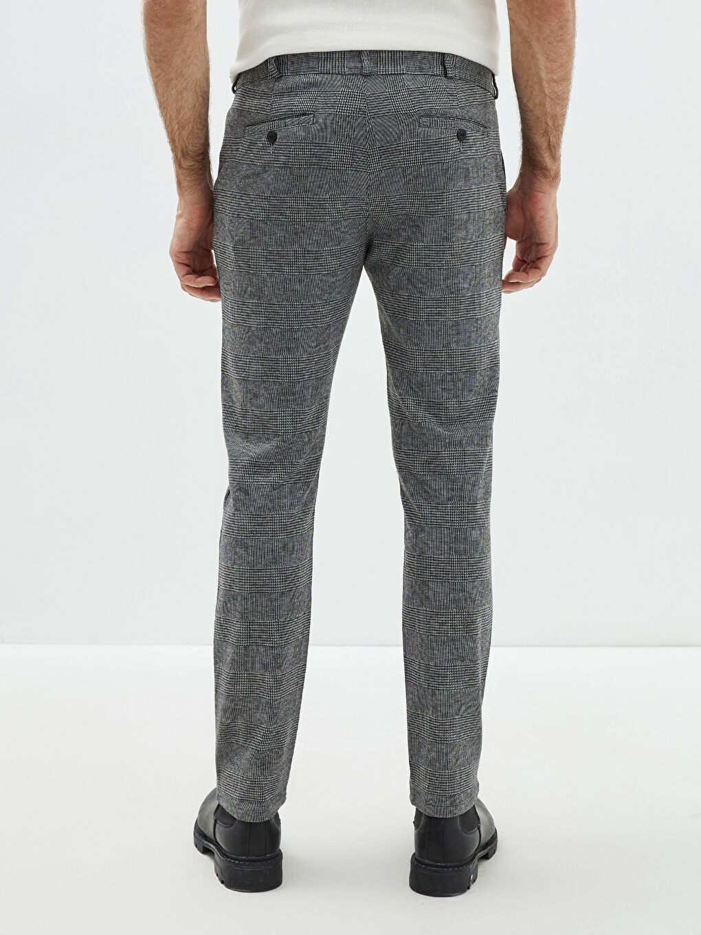 Gri Slim Fit Erkek Pantolon-4