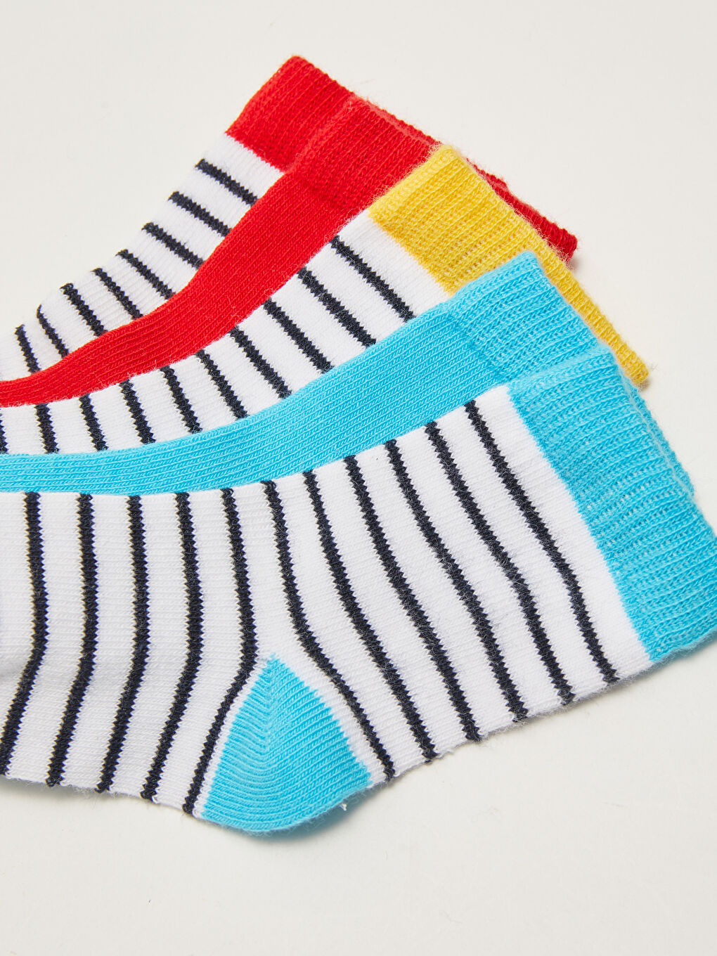 Полосатые носки до щиколотки для малышей мальчиков, комплект из 5 штук-2