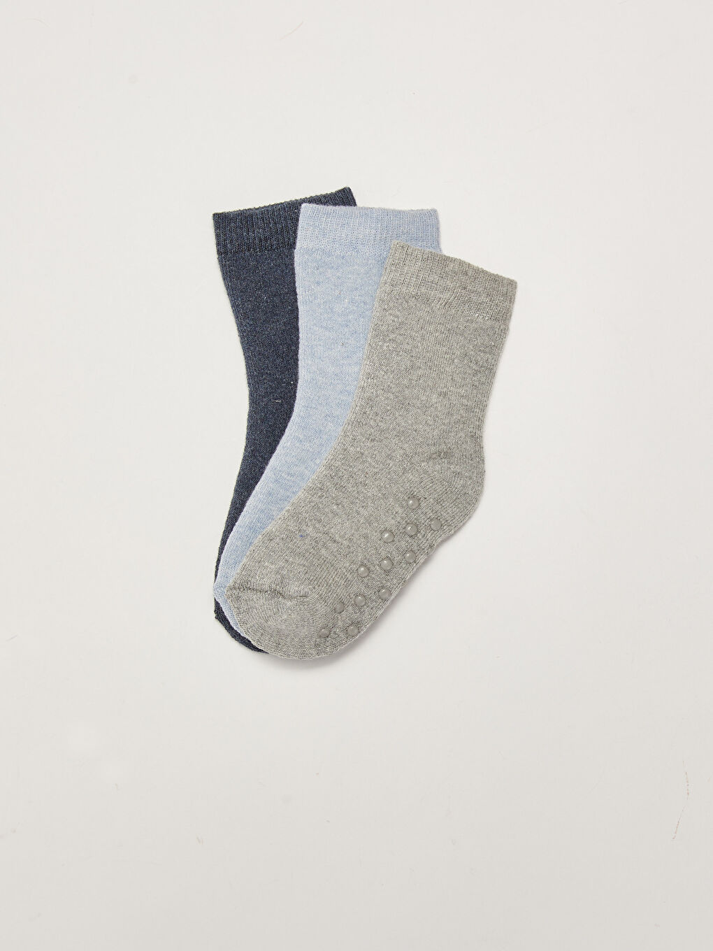 Basic Baby Boy Towel Socks 3 Pack