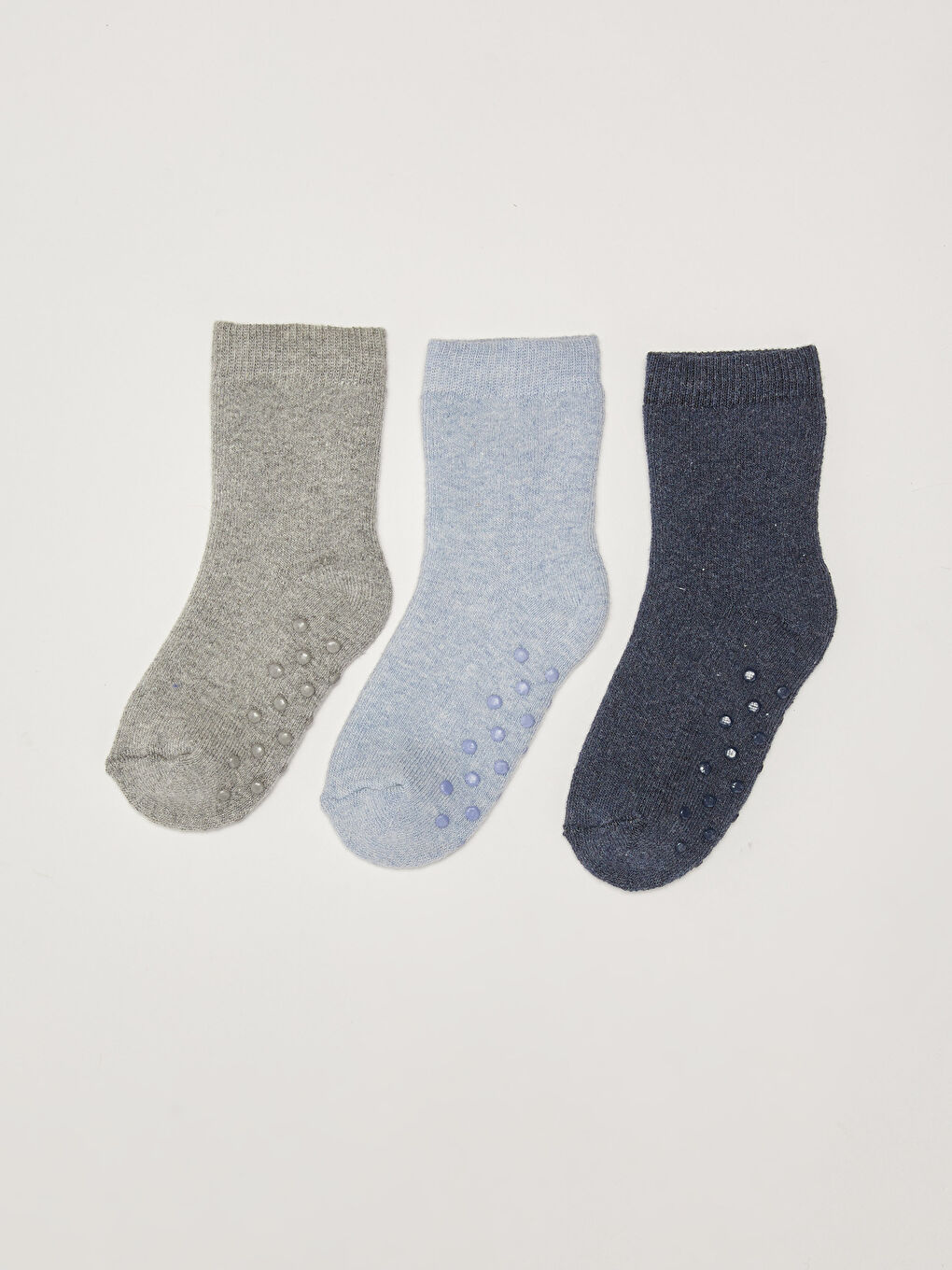 Basic Baby Boy Towel Socks 3 Pack-1