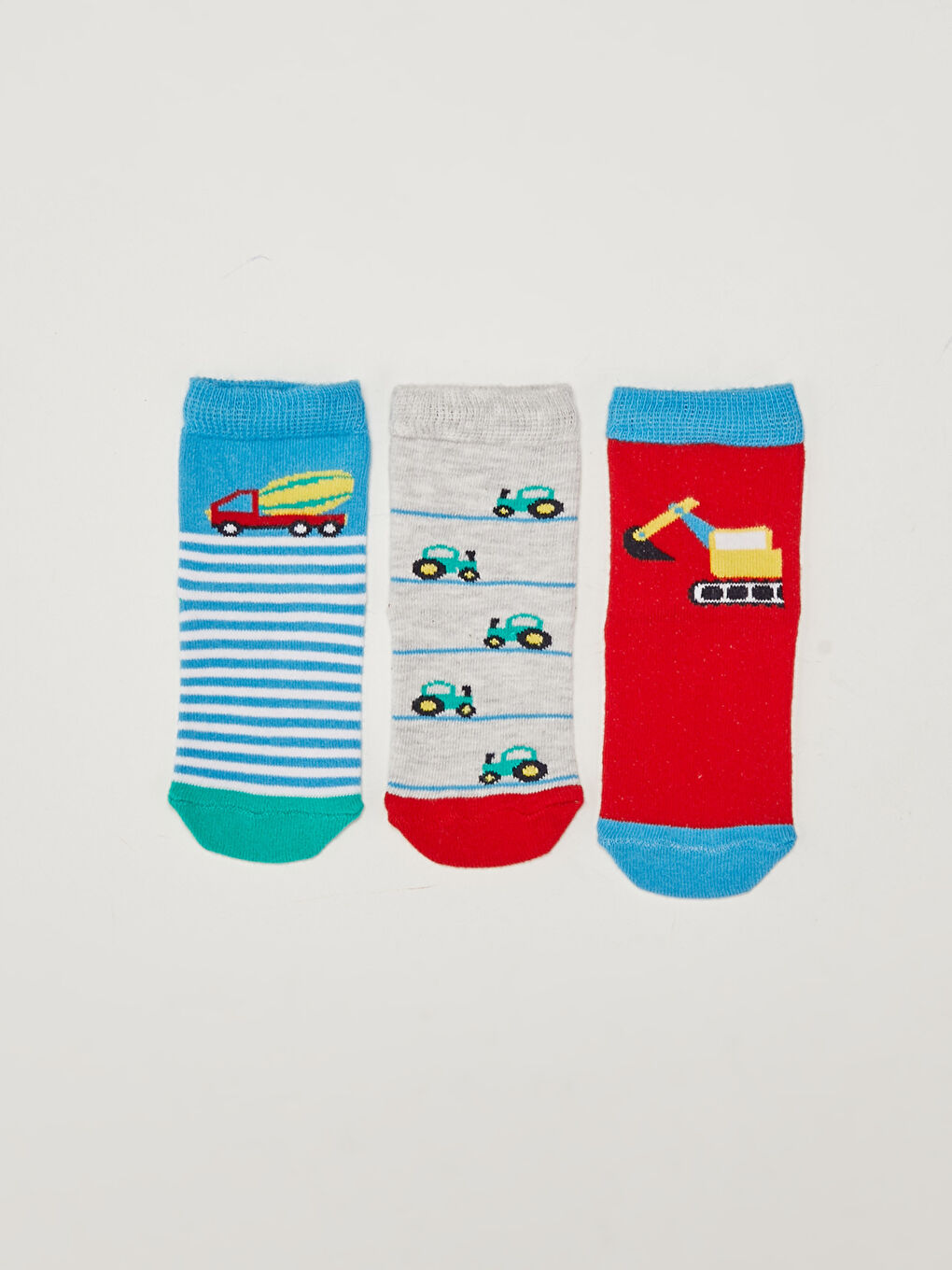 сәби ұлдарға арналған принтті тобық шұлықтары 3 данадан тұратын-1