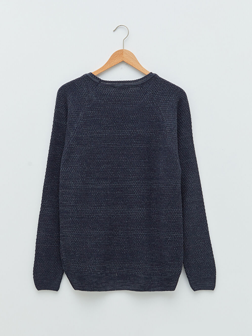 Светр з круглим вирізом горловини, довгим рукавом, товстий, для чоловіків, трикотажний-6