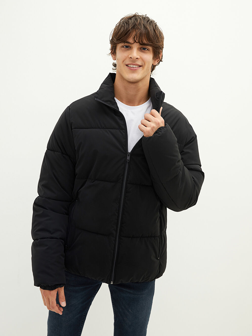 メリフジ XSIDE Rahat Kalıp Dik Yaka Erkek Şişme Mont - W17509Z8-RQL | LCW