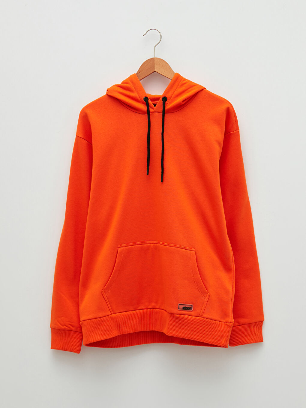 LCW Casual Canlı Turuncu Uzun Kollu Erkek Hoodie - 5