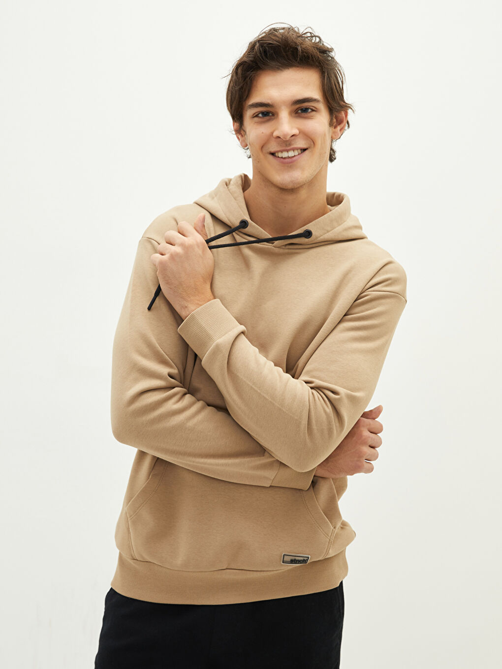 Sweatshirt à Capuche Épais pour Hommes à Manches Longues