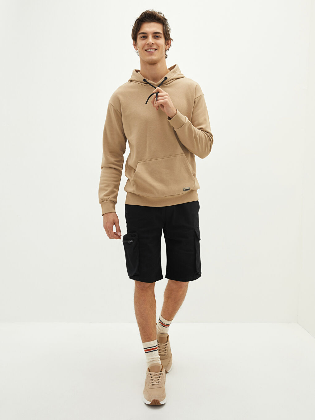 Sweatshirt à Capuche Épais pour Hommes à Manches Longues-2