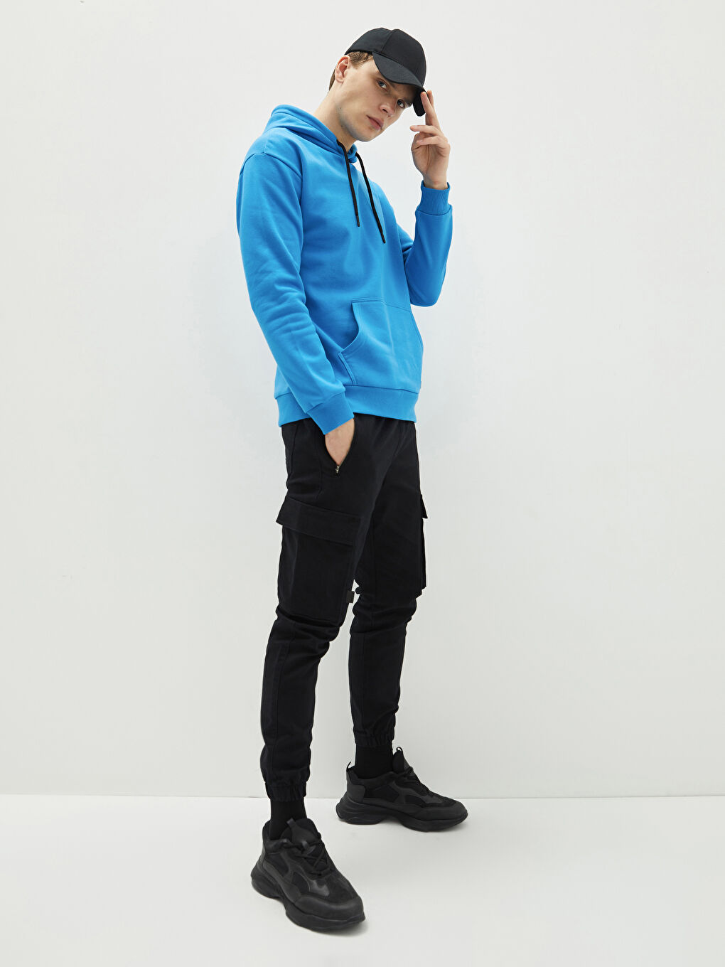 Long Sleeve Men's Thick Hoodie-2