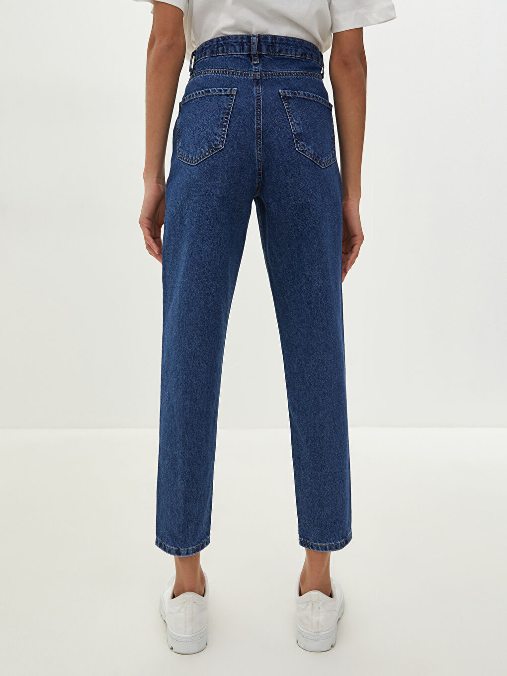 LCW Jeans Jean en Denim Rodeo Taille Haute Coupe Maman Détail Poches pour Femmes -W17550Z8-507