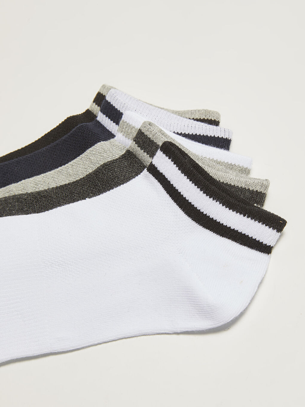 Plain Men's Trainer Socks 5 Pack-2
